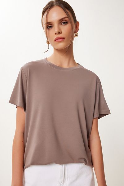 Lovelyİstanbul Pack of 2 Basic Modal Knitted T-Shirts