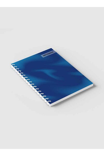 LOWHA Spiral Notebook with Front and Back Hard Covers Featuring Minimalist Gradient Design