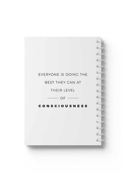 LOWHA Spiral Notebook with Front and Back Hard Covers Featuring Everyone Is Doing the Best Design