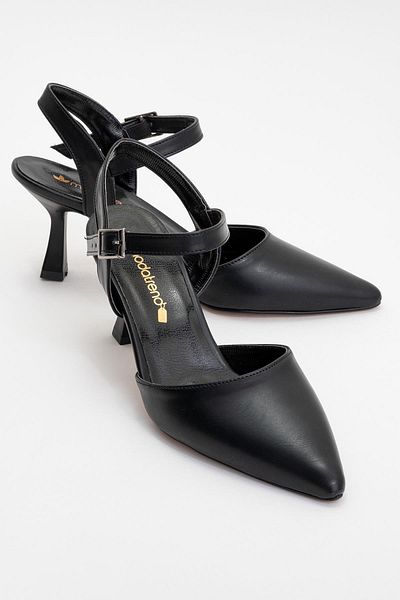 CCWAY AYAKKABI Women's High Heels BLACK SKIN