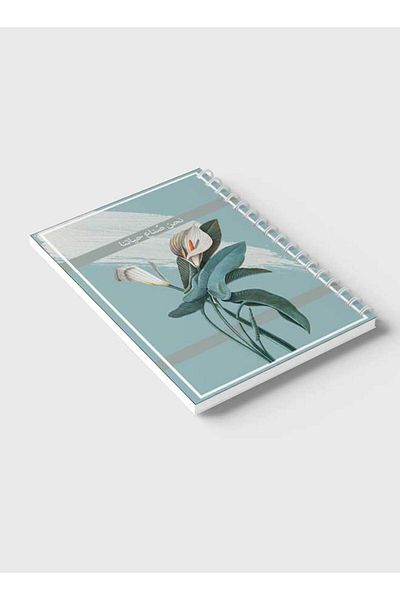 LOWHA Spiral Notebook with Front and Back Hard Covers Featuring Our Lives Design