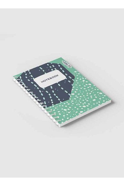 LOWHA Spiral Notebook with Front and Back Hard Covers Featuring Sea Ocean Theme Design