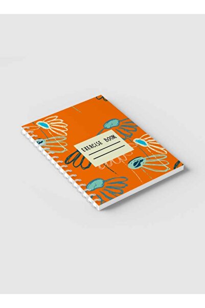 LOWHA Spiral Notebook with Front and Back Hard Covers Featuring Echinacea Flower Design