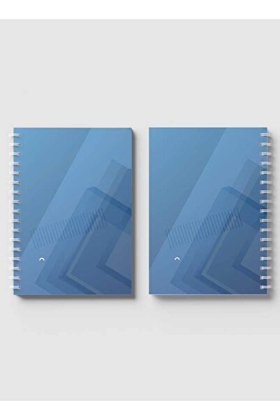 LOWHA Spiral Notebook with Front and Back Hard Covers Featuring Abstract Design