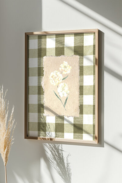 Artavessa Tek Parça Gerçek Ham Ahşap Çerçeveli Tablo - Model 18