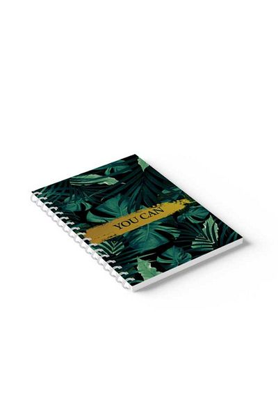 LOWHA Spiral Notebook with Front and Back Hard Covers Featuring You Can Design