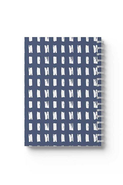 LOWHA Spiral Notebook with Front and Back Hard Covers Featuring Shapes Design