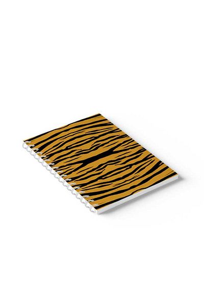 LOWHA Spiral Notebook with Front and Back Hard Covers Featuring Art Pattern Design