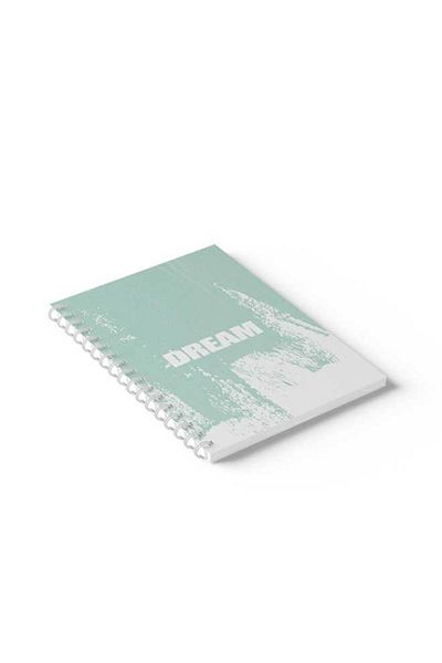 LOWHA Spiral Notebook with Front and Back Hard Covers Featuring Dream Design