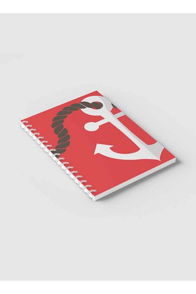 LOWHA Spiral Notebook with Front and Back Hard Covers Featuring Anchorage Design