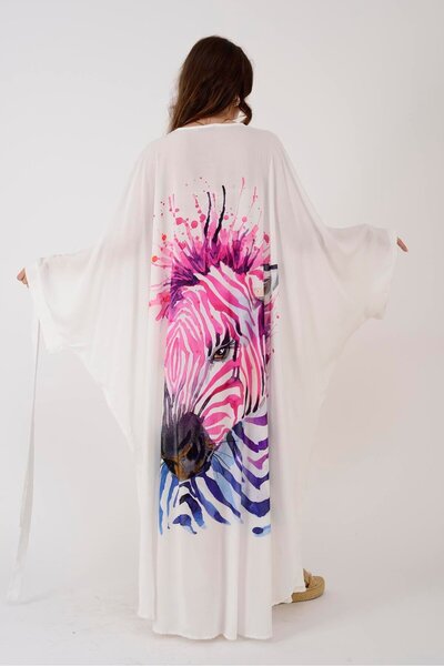 Park Moda AN4013 KIMONO CU MODEL ZEBRA COLORAT