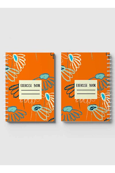 LOWHA Spiral Notebook with Front and Back Hard Covers Featuring Echinacea Flower Design