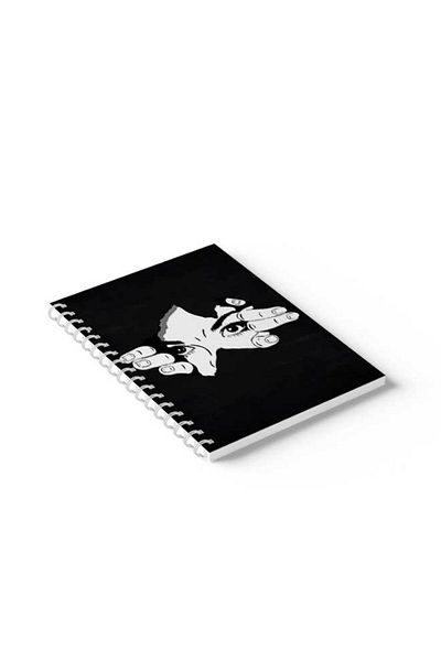 LOWHA Spiral Notebook with Front and Back Hard Covers Featuring Breaking Through Design