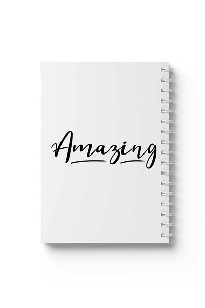 LOWHA Spiral Notebook with Front and Back Hard Covers Featuring Amazing Design