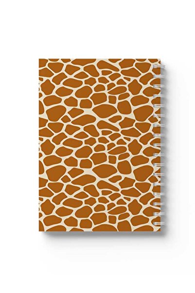 LOWHA دفتر ملاحظات حلزوني مع غلافين أمامي وخلفي صلبين يتميز بتصميم نمط فني