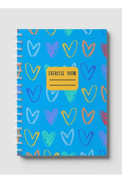 LOWHA دفتر ملاحظات حلزوني مع غلافين أمامي وخلفي صلبين بتصميم رسومات على شكل ق...