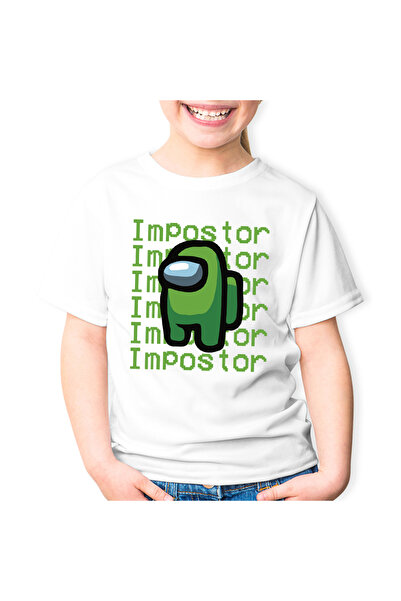 OEM Tricou copii Green Impostor Among Us