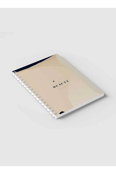 LOWHA Spiral Notebook with Front and Back Hard Covers Featuring Aesthetic Beauty Design