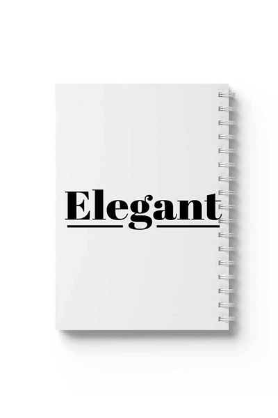 LOWHA Spiral Notebook with Front and Back Hard Covers Featuring Elegant Design