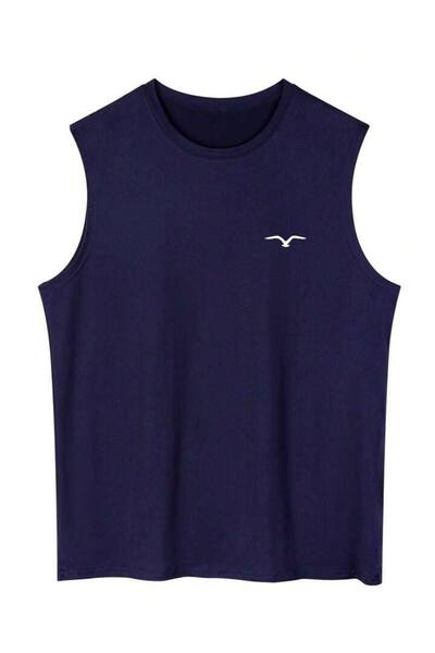LAYORA "Чоловіча майка без рукавів Basic - з мінімалістичним логотипом птаха | Спортивний та повсякденний літній одяг"
