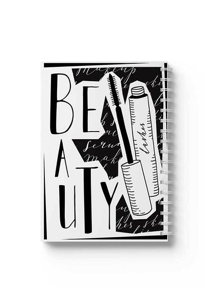 LOWHA Spiral Notebook with Front and Back Hard Covers Featuring Beauty Design