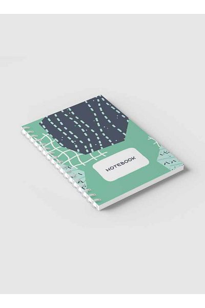 LOWHA Spiral Notebook with Front and Back Hard Covers Featuring Sea Ocean Theme Design