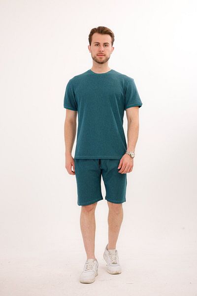Rodrigo Waffle Fabric Shorts T-Shirt Cotton Set 25232