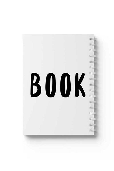 LOWHA Spiral Notebook with Front and Back Hard Covers Featuring Book Design