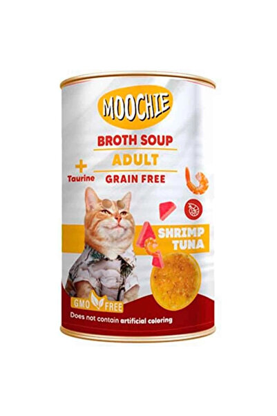 Genel Markalar Moochie Ton Balıklı ve Karidesli Tahılsız Kedi Çorbası 135 ml