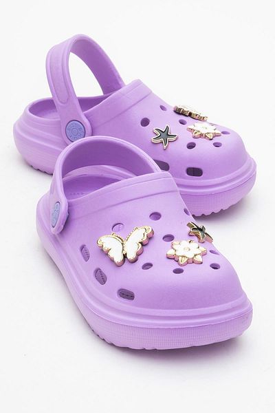 CCWAY AYAKKABI Child sabo slipper 26-30 lila