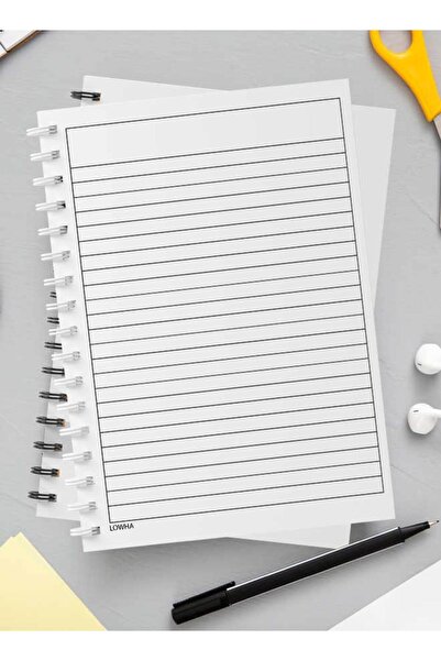 LOWHA Spiral Notebook with Front and Back Hard Covers Featuring Doctor in English Design