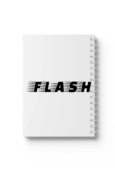 LOWHA Spiral Notebook with Front and Back Hard Covers Featuring Flash Design