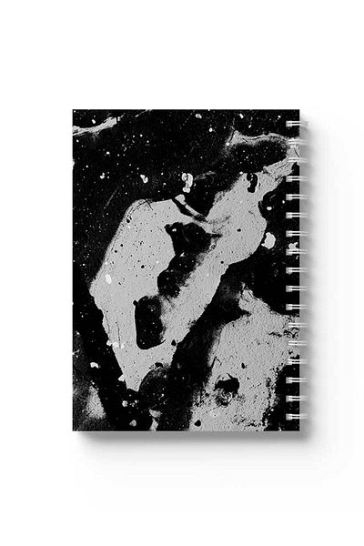LOWHA Spiral Notebook with Front and Back Hard Covers Featuring Galaxy Design