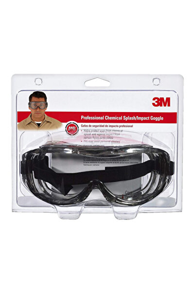 3M Chemical Splash and Impact Safety Goggle