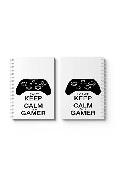 LOWHA دفتر ملاحظات حلزوني مع غلافين أمامي وخلفي صلبين بتصميم "أنا لاعب"