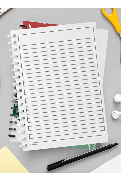 LOWHA دفتر ملاحظات حلزوني مع غلافين أمامي وخلفي صلبين بتصميم زهري ونقاط