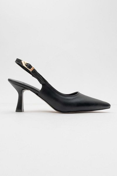 CCWAY AYAKKABI Women's High Heels BLACK SKIN