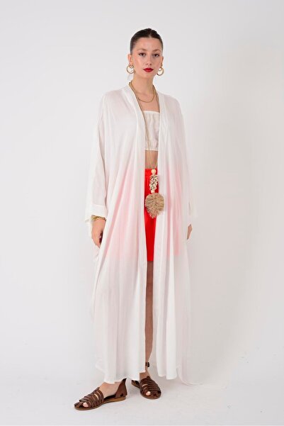 Park Moda AN4013 KIMONO CU MODEL SHAHMARAN CU DETALII CU CIUCURI