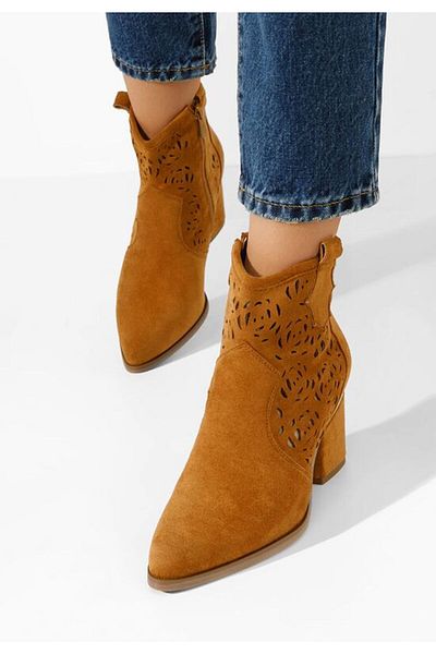 B T Shoes Anemone camel summer ankle boots
