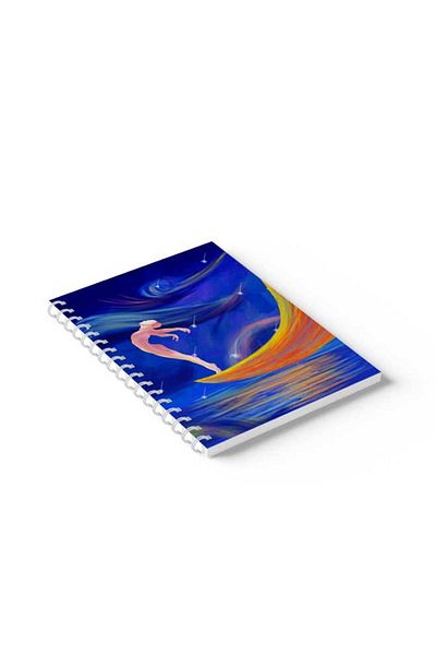 LOWHA Spiral Notebook with Front and Back Hard Covers Featuring Free Design