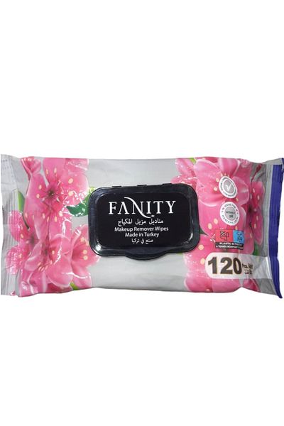 fanity Wet wipes for removing makeup, eyeliner and mascara. Makeup remover for cleansing the face.