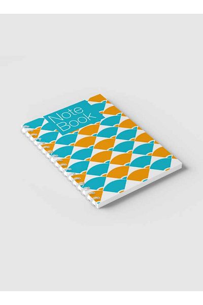 LOWHA Spiral Notebook with Front and Back Hard Covers Featuring Seamless Design