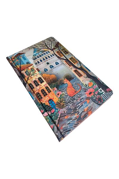 Polin Istanbul Notes Design Notebook, 13X21Cm, 96 Sheets Lined, Hard Cover with Artistic Istanbul View
