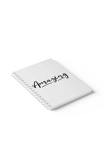 LOWHA Spiral Notebook with Front and Back Hard Covers Featuring Amazing Design