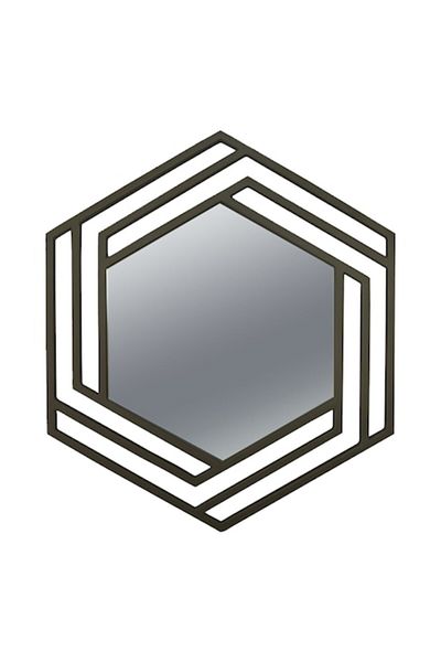 fromro AURORA mirror, hexagonal, height 69.5 cm, hexagon side 35 cm