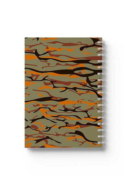 LOWHA Spiral Notebook with Front and Back Hard Covers Featuring Shapes Design