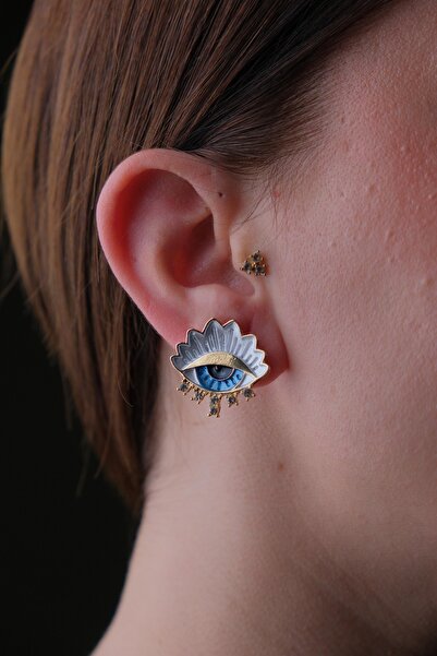 Elizzz ACCESSORY Nazar boncuklu küpe