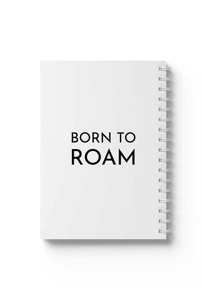LOWHA دفتر ملاحظات حلزوني مع غلافين أمامي وخلفي صلبين بتصميم Born to Roam