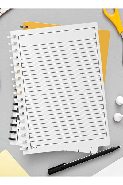 LOWHA دفتر ملاحظات حلزوني مع غلافين أمامي وخلفي صلبين بتصميم بيانو "عواطف الخريف"