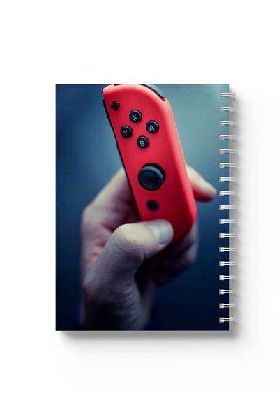 LOWHA Spiral Notebook with Front and Back Hard Covers Featuring Let's Play Design